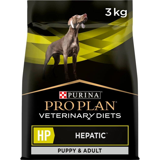Сухий корм для собак Purina Pro Plan Veterinary Diets HP Hepatic Для підтримання функції печінки при хронічній печінковій недостатності 3 кг (7613034996312) - picture 1