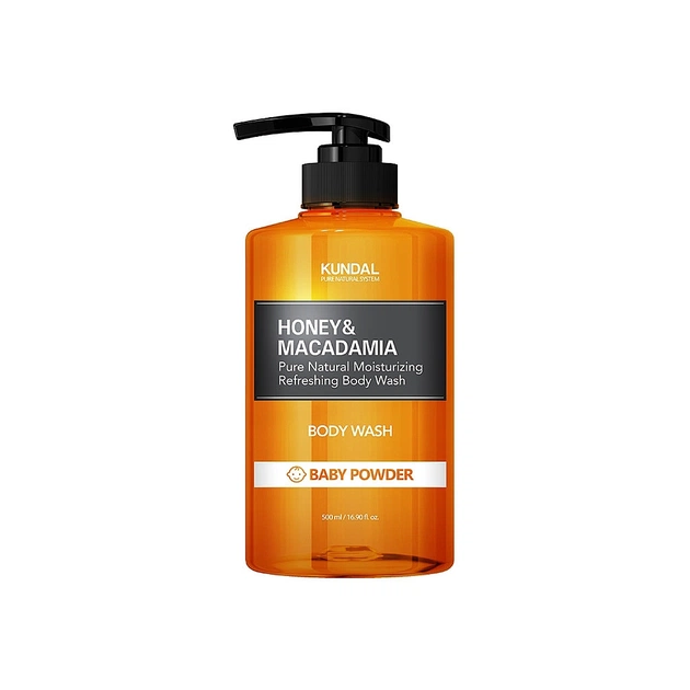 Гель для душа Kundal Honey & Macadamia Body Wash Baby Powder 500 мл (8809568740180) - изображение 1