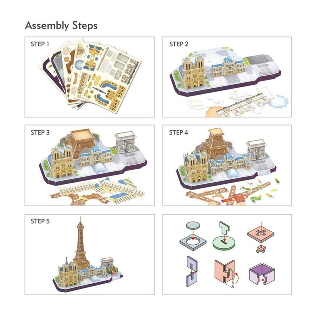 Пазл Cubic Fun City line Paris (MC254h) - picture 7