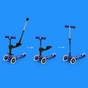 Самокат Micro Mini 3in1 Deluxe Plus LED Blue (MMD145) - зменшене зображення 11