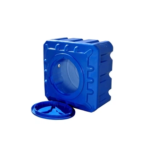 Ємність для води Рото Європласт квадратна харчова 100 л куб синя (5) зображення 1