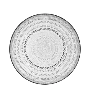Тарілка Ardesto Verbena, 24.5см, скло, сірий (AR5034) зображення 1