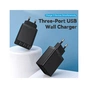 Зарядний пристрій Vention 3xUSB A 12W Black (FEAB0-EU) - зменшене зображення 6