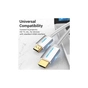 Кабель мультимедийный HDMI M to HDMI M 5.0m V2.1 4K60Hz braided aluminum alloy gray Vention (AABIJ) - уменьшенное изображение 3