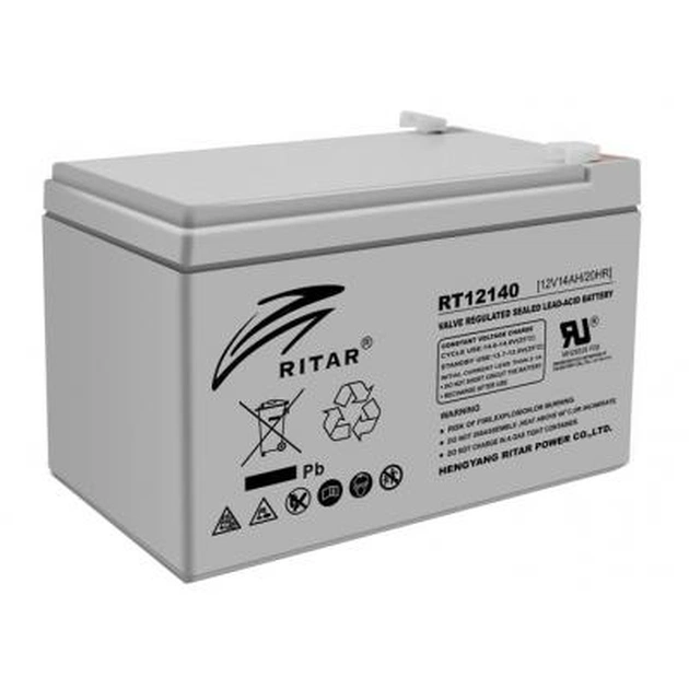 Батарея к ИБП Ritar AGM RT12140, 12V-14Ah (RT12140H) - изображение 1