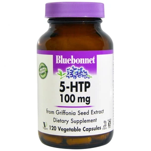 Амінокислота Bluebonnet Nutrition 5-HTP (Гідроксітріптофан), 100 мг, 120 капсул (BLB0053) зображення 1