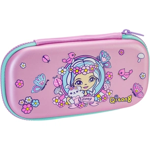 Пенал Cool For School 1 відділення з органайзером рожевий (QT-5634-Pink) зображення 1