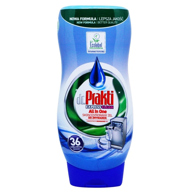 Гель для миття посуду в посудомийці Dr. Prakti 720 мл (5903855500020) - зображення 1