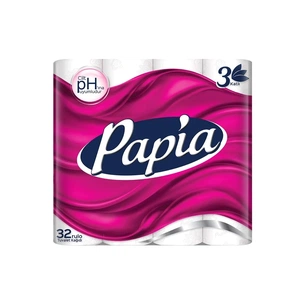 Туалетний папір Papia 3 шари 32 рулони (8690536010066) зображення 1