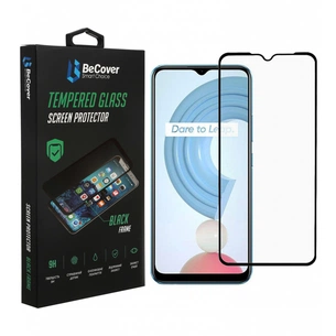 Скло захисне BeCover Realme C21Y Black (706904) зображення 1