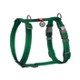 Шлея для собак WAUDOG Nylon Mono анатомічна H-подібна з QR паспортом, пластиковий фастекс, L зелена (545818) - зменшене зображення 2