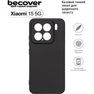 Чохол до мобільного телефона BeCover Xiaomi 15 5G Black (713781) зображення 1