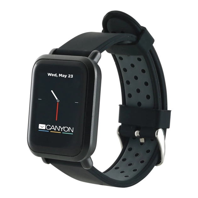 Смарт-годинник Canyon CNS-SW73BB Black - зображення 1