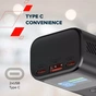 Батарея універсальна Canyon 10000mAh OnPower 130 TFT PD/30W Dark Grey (CNS-CPB130DG) - зменшене зображення 8