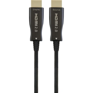Кабель мультимедійний HDMI M to HDMI M 25.0m V2.0 4K60Hz optical Cablexpert (CCBP-HDMI-AOC-25M) зображення 1