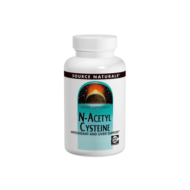Амінокислота Source Naturals NAC (N-Ацетил-L-Цистеин) 600мг, 60 таблеток (SN0850) - зображення 1