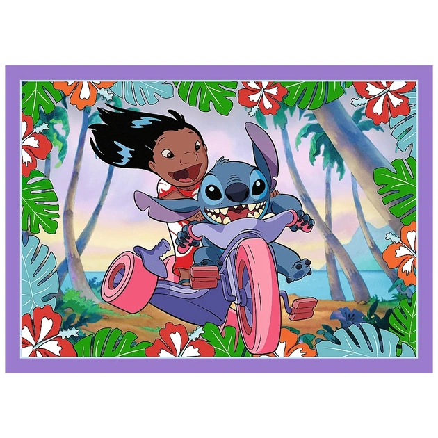 Пазл Trefl Lilo&Stitch Шалений день4 in 1 (35, 48, 54, 70) елемента (5900511346336) - зображення 3
