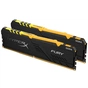 Модуль пам'яті для комп'ютера DDR4 16GB (2x8GB) 3600 MHz HyperX Fury RGB Kingston Fury (ex.HyperX) (HX436C17FB3AK2/16) - зменшене зображення 2