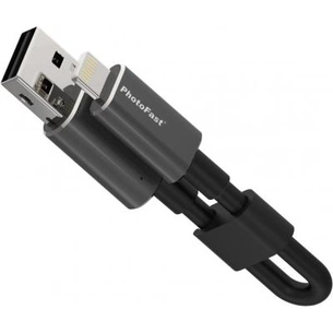 USB флеш накопичувач PhotoFast 16GB MemoriesCable Black USB 2.0 - Lightning (CABLEU2-16GB) зображення 1