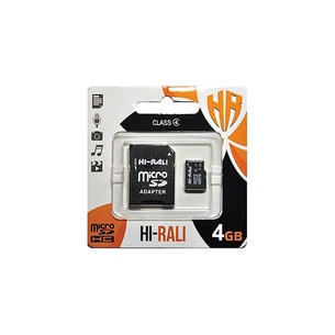 Карта пам'яті Hi-Rali 4GB microSDHC class 4 (HI-4GBSDCL4-01) зображення 1