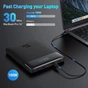 Батарея універсальна Baseus Blade Digital Display 20000mAh PD/100W, Black (PPDGL-01, PPBLD100-S) (PPBL000201) - зменшене зображення 7
