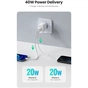 Зарядний пристрій Ugreen 2xUSB 40W PD (2xType-C) PD CD243 White (10343) - зменшене зображення 2