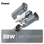 Зарядний пристрій Armorstandart USB Type-C PD20W + USB QC 3.0 Grey + cable USB-C (ARM82461) - зменшене зображення 2