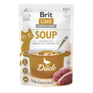 Вологий корм для кішок Brit Care Soup with Duck з качкою 75 г (8595602569182) зображення 1