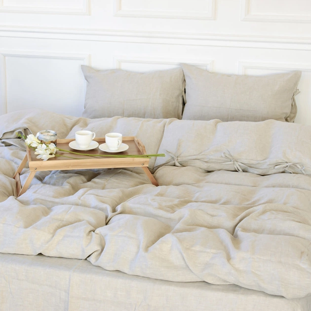 Постельное белье MirSon Лен Grey sky 143х210х2 (2200005371473) - изображение 10