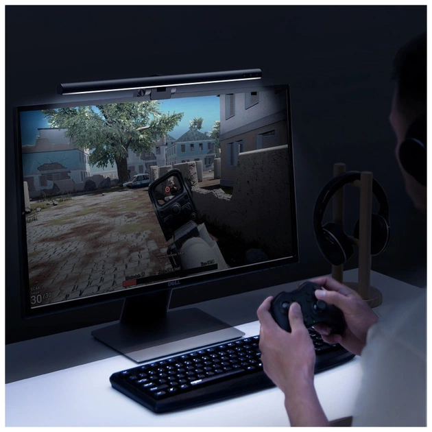 Настільна лампа Baseus на монітор i-wok Series USB Asymmetric Light Source Screen Hanging Light (Youth) Black (DGIWK-B01) - picture 9