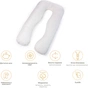 Подушка MirSon для вагітних і відпочинку Eco Line №8033 U-подібна White-Creamy (2200006185086) - уменьшенное изображение 12