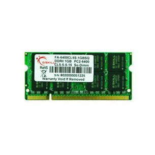 Модуль пам'яті для ноутбука SoDIMM DDR2 1GB 800 MHz G.Skill (FA-6400CL5S-1GBSQ) зображення 1