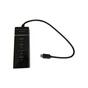 Концентратор Maiwo USB Type-C to 4х USB3.0 cable 29 cm (KH303) - зменшене зображення 2