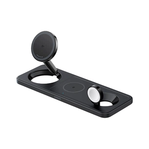 Зарядний пристрій Anker MagGo Wireless Charging Station 15W 3-in-1 Pad Black (B25M1311) зображення 1