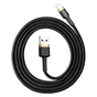 Дата кабель USB 2.0 AM to Lightning 1.0m 1.5A gold-black Baseus (CALKLF-BV1) - уменьшенное изображение 4