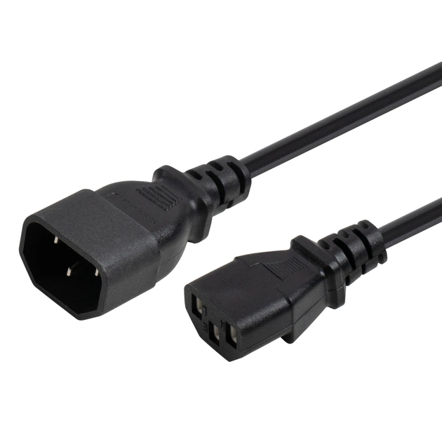 Кабель живлення C13 to C14 1.8m 0.75mm2 copper Vinga (VYPCC13141875CU) - зображення 3