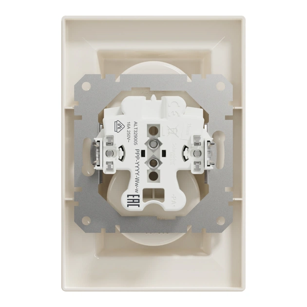 Розетка Schneider Electric ASFORA без заземлення подвійна крем (EPH9700123) - зображення 8