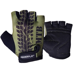 Велорукавиці PowerPlay 5451 Протектор Зелені XS (5451_XS_Green_MTB) зображення 1