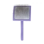 Гребінець для тварин Tauro Pro Line дерев'яна вигнута прямокутна, штифти 25 мм, фіолетова L (TPLB63652) - уменьшенное изображение 1