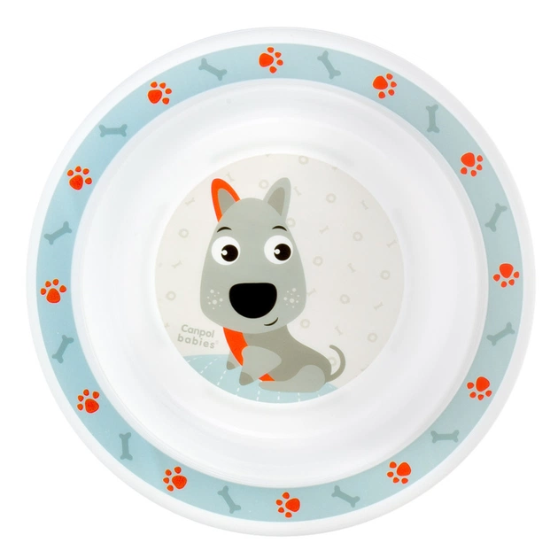 Набір дитячого посуду Canpol babies Cute Animals Собачка Блакитний 5 предметів (4/401_blu) - picture 6