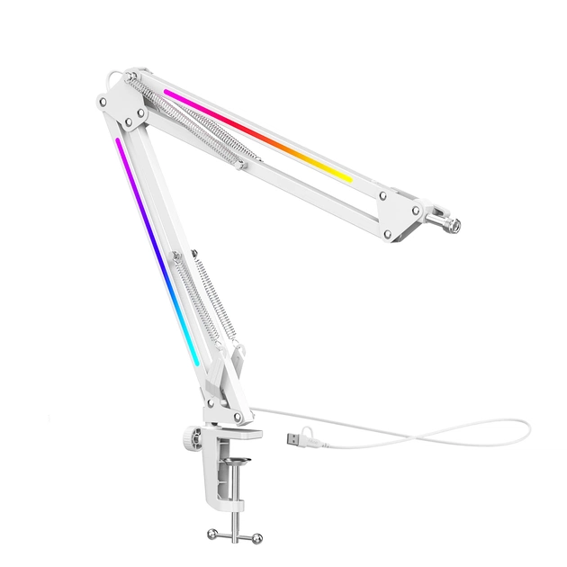 Стойка-пантограф Fifine BM38W RGB White - изображение 9