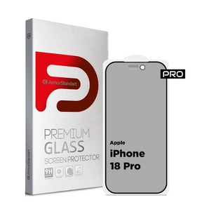 Стекло защитное Armorstandart Pro Anti-spy Matte Apple iPhone 18 Pro (ARM92431) изображение 1