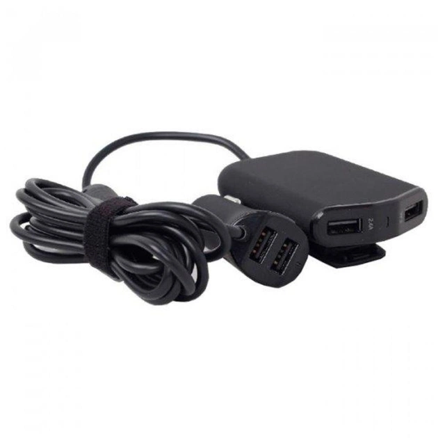 Зарядний пристрій EnerGenie car 4xUSB 9.6 А (EG-4U-CAR-01) - зображення 1