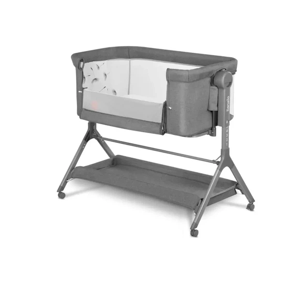 Кроватка Lionelo приставная Leonie Plus 3 в 1 Grey Stone (LO-LEONIE PLUS GREY STONE) - изображение 3