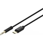 Перехідник USB-C to stereo audio 3.5mm (CDLA) 1.5m Cablexpert (CCA-CM3.5M-1.5M) - зменшене зображення 3