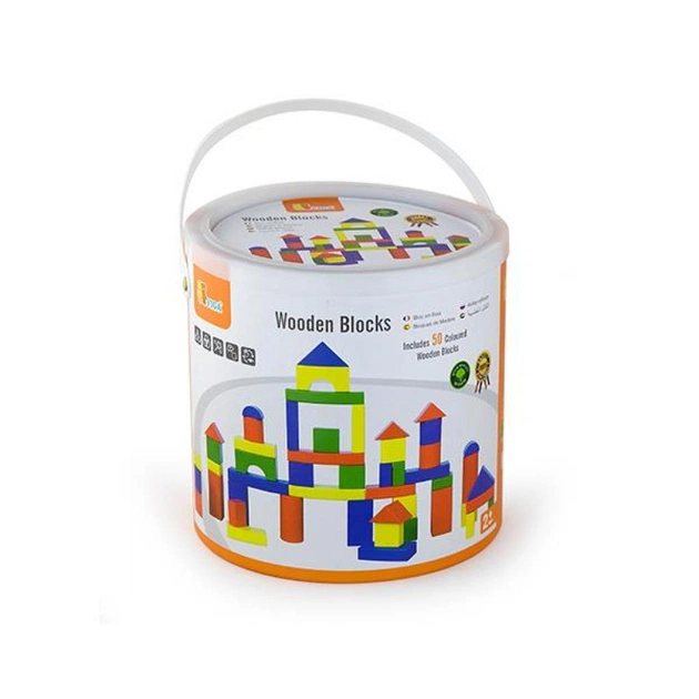 Конструктор Viga Toys Набір будівельних блоків 50 шт. (59542) - изображение 1