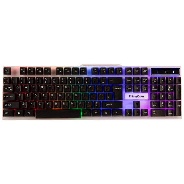 Клавіатура FrimeCom FC-801А-USB Black - зображення 1