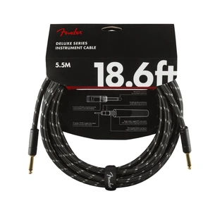 Інструментальний кабель Fender Cable Deluxe Series 18.6ft Black Tweed 5.5 m (228440) зображення 1