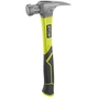Молоток Ryobi RH16FSS, 450г, рукоятка из стекловолокна, гвоздодер, магнитный держатель (5132005333) - уменьшенное изображение 3
