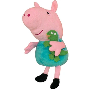 М'яка іграшка Peppa Pig Джордж з іграшкою (30 см) (25098) зображення 1